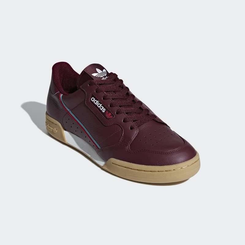 Adidas continental shop 80 maroon